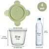 3Cup/23oz Glass Meal Prep Containers with Vented Lids Food Storage,