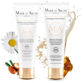 Exfoliante Facial Champagne 75ml  Limpiador Facial con Aceite De Argán, Manzanilla, Ácidos Frutales  Limpieza Astringente y Suavizante  Para Todo...  