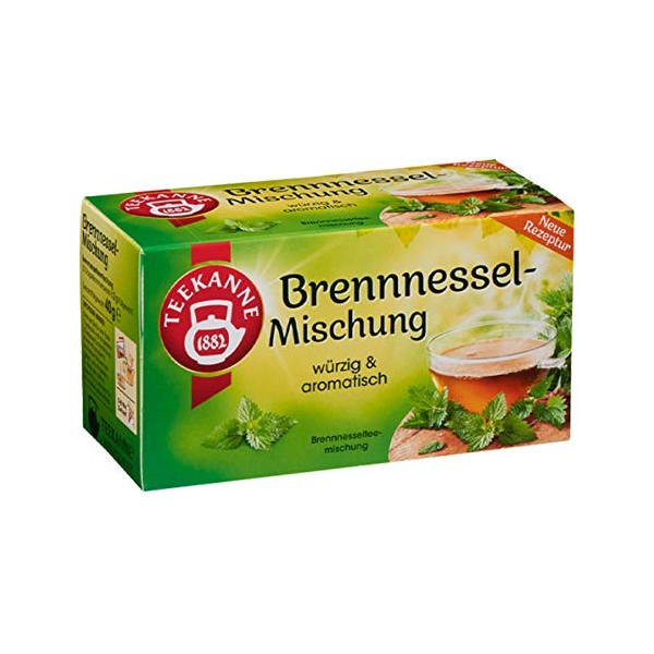 TEEKANNE Brennessel (stinging nettle) 2x 20 tea bags / fresh + direct german-import