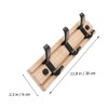 LABRIMP 1 Set Modern Bamboo Coat Hat Rack Stylish Hanging