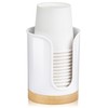 housewife cabinets Bathroom Cup Dispenser - Small Cup Holder for