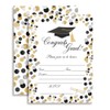 Classic Polka Dot Graduation Party Fill In Invitations set of