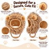 Lion Mane Pet Hat for Cat Dress-Up – Elastic Headgear