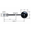 CIPA 49704, redondo CJ2A, CJ3A, CJ3B, CJ5, CJ6 pulgadas, negro