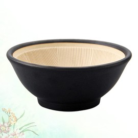 Angoily Japanese Mortar Bowl Reusable Traditional Table Zen Garlic Bowl Food Grinder Handmade Kitchen Home