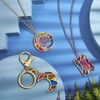 OLYCRAFT 32pcs Geometric Open Bezel Pendant 4 Styles Partially Open