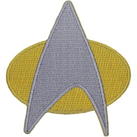 QPS Star Trek Next Generation Starfleet Space PATCH  | 2PC iron on or Sew  3"X2.75"