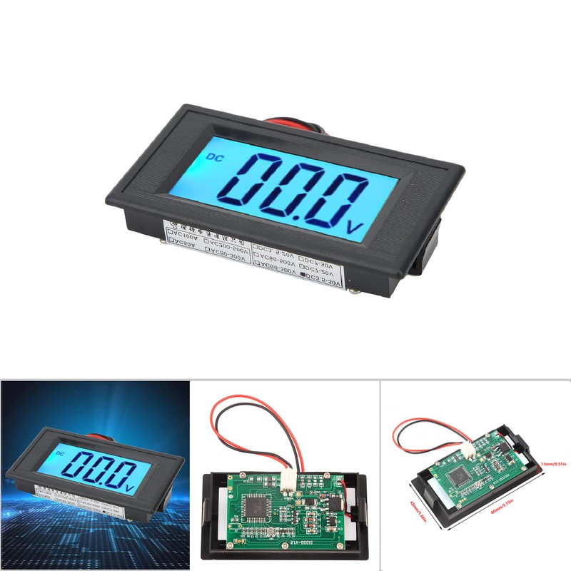 YB5135D LCD Digital Display Two Wire DC Voltage Meter Monitor