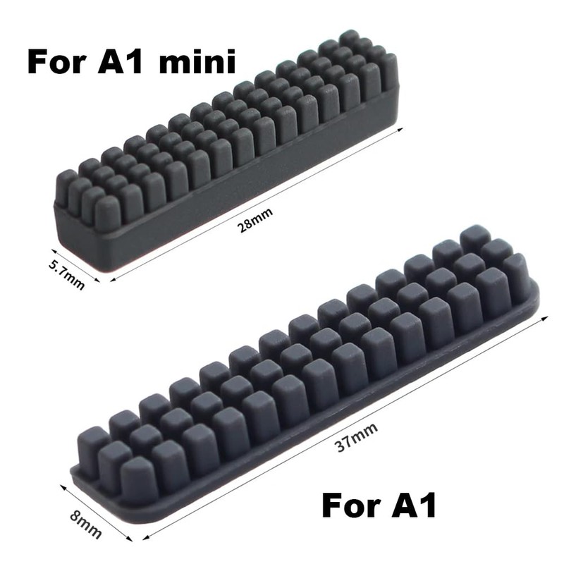 YUYUEMI 3 PCS Lab A1 Silicone Nozzle Brush Accessories,Mini Wiper
