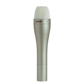 Shure SM63 Omnidirectional Dynamic Vocal Microphone with 14.5cm Handle for Handheld Applications On-Stage and in Broadcast, Recording, and TV Studios, 3-pin XLR Connector - Champagne (SM63)