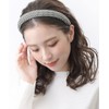 VINGTAINE HK-262-BEBK- Basic Pattern Headband for Office, Simple, Bundled Hair