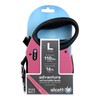 Alcott Adventure Retractable Reflective Belt Leash, 16' Long, Large, Pink