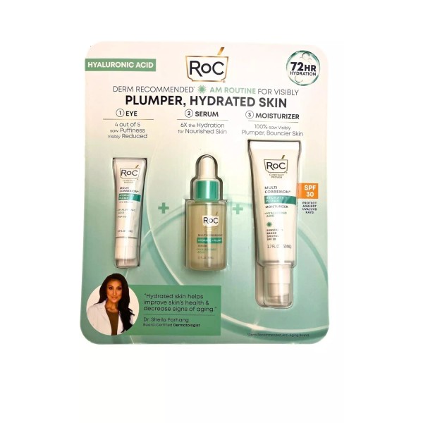 RoC Hyaluronic Acid Multi Correxion 3 Step Bundle: Eye Cream,