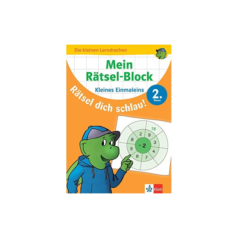 Klett Mein Rätsel-Block Mathe: Das kleine Einmaleins 2. Klasse: Mathematik
