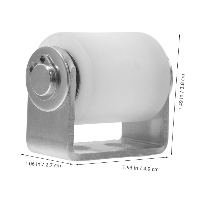 IWOWHERO Stainless Steel Sliding Gate Roller Guide with Nylon Wheel
