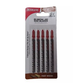 Diablo 4" 6 TPI Bi-Metal T-Shank Fast Wood Jig Saw Blade 5 pack  NEW