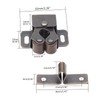 Luomorgo 24 Pack Double Roller Catch Cabinet Latches with Spear