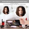 Kmchilj Makeup Hand Mirror, Double-Sided 3X 1x Magnifying Large Travel