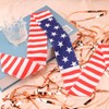 Exacoo Red White and Blue Patriotic American Flag Tie Headband