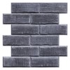 COMSTICKC 3D Black Brick Wall Panels Peel and Stick Tiles,10