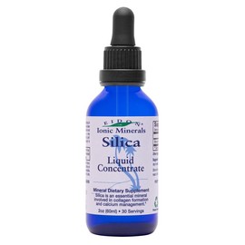 Eidon Ionic Minerals Liquid Silica 2oz Concentrate - Gluten Free GMO Free Dairy Free Supplement Fitness Dietary Silica , Collagen water hair growth women