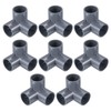 PATIKIL 1 1/4" 3 Way Elbow Pipe Fittings UPVC, 8