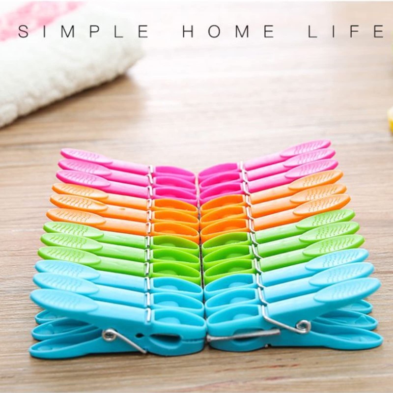 VEGCOO Clothesclips 60 Pieces Set with Bag Clothespins Durable and