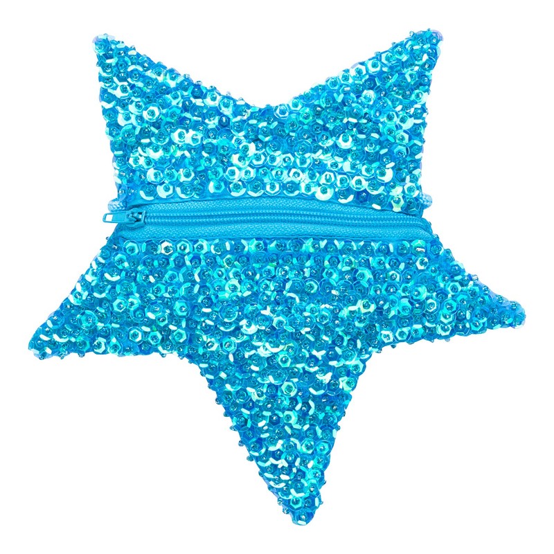 shu-shi las niñas lentejuelas Star Shaped Purse Bag largo cinta