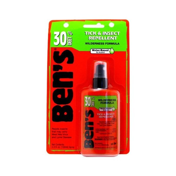 Ben's Tick & Insect Repellent 30% Deet, Orange, 3.4 Ounce (2 Pack)