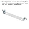 TOP-VIGOR 1Set Light Fixture Ceiling Bracket, 110mm Ceiling Light Plate