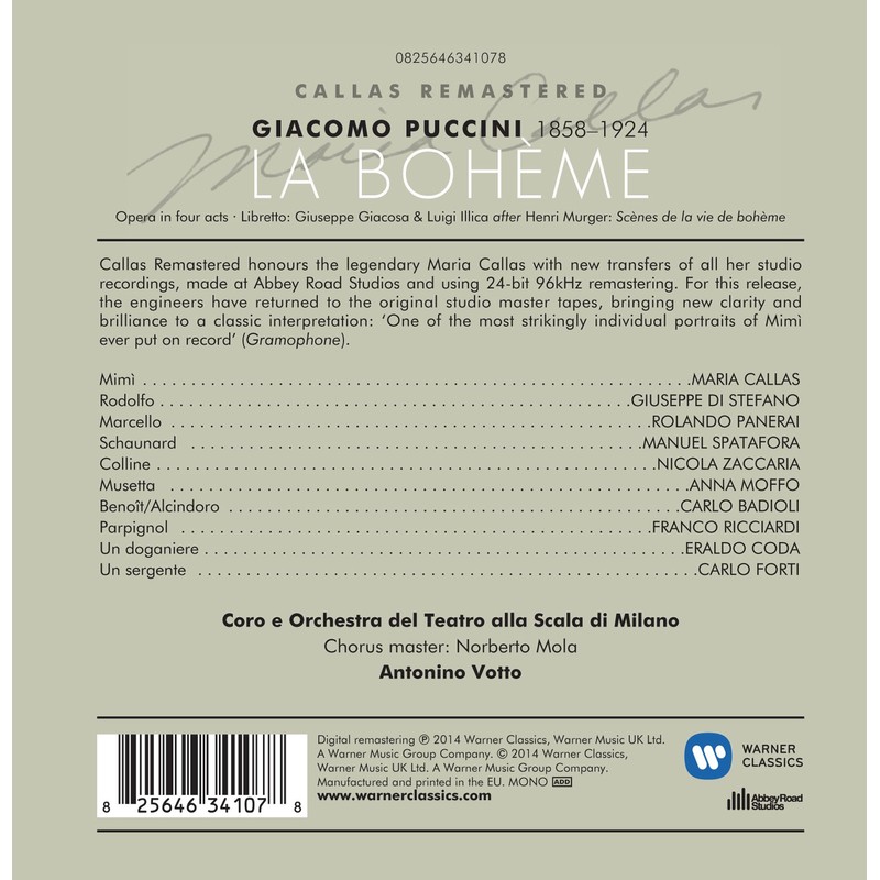 Puccini: La Boheme (1956 - Vot