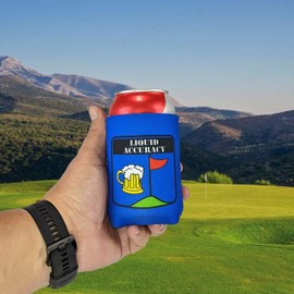 Foretra – Neoprene Can Cooler Sleeve Set for 12 oz Cans | Golfer Theme | Birdie Juice ' Aiming Fluid ' Liquid Accuracy ' Swing Lube for Any Golfer - 4 Pack (One of Each)