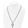 Jewelry Stores Network Black Gold Crucifix Cross Pendant Necklace Jesus