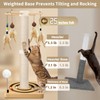 Cat Scratching Post, Sisal, Interactive Furniture Toys for Indoor Cats