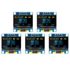 QIQIAZI 0.96 Inch OLED Display I2C Module, 5 Pieces I2C