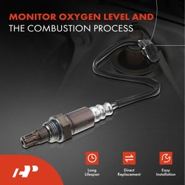 Sensor de oxígeno O2 A-Premium compatible con Nissan Rogue 2018-2020, Versa 2019-2021, Versa Note 2018-2019, Kicks 2017-2021, 1.6L 2.5L, Upstream