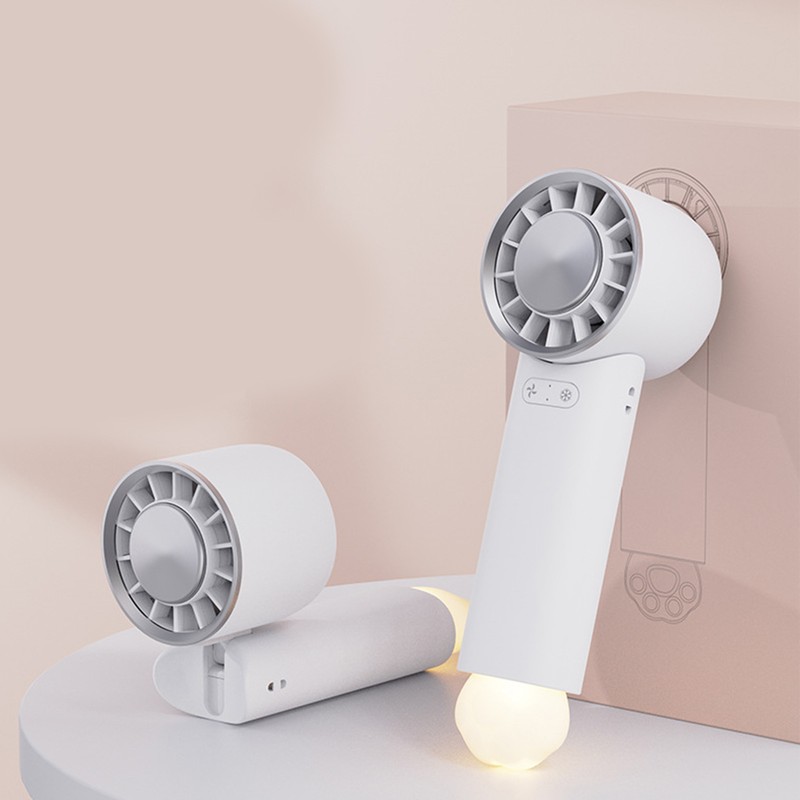 Foldable Ice Cooling Fan 3 Gear Speed USB Rechargeable Handheld