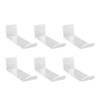 6pcs Acrylic Headband Holder Wall Clear Hanging Headband Organizer Storage