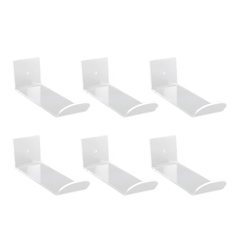 6pcs Acrylic Headband Holder Wall Clear Hanging Headband Organizer Storage