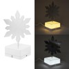 3D Metal Sheet Night Light Rotation Rechargeable Decoration 3D Night