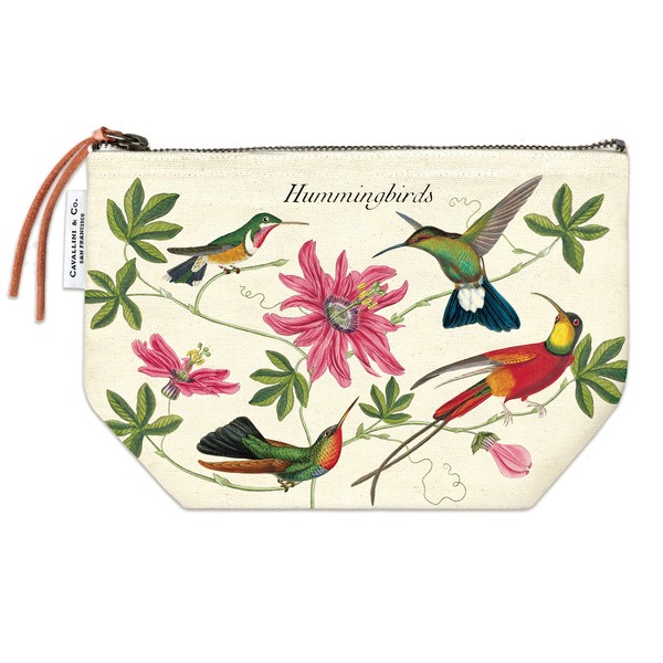 Cavallini Hummingbirds Vintage Pouch