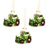 Sass & Belle Tractor Shaped Bauble - Set of 3