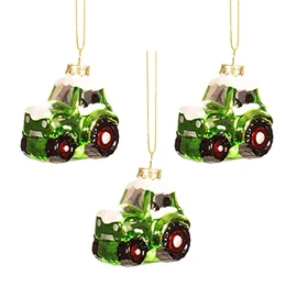 Sass & Belle Tractor Shaped Bauble - Set of 3