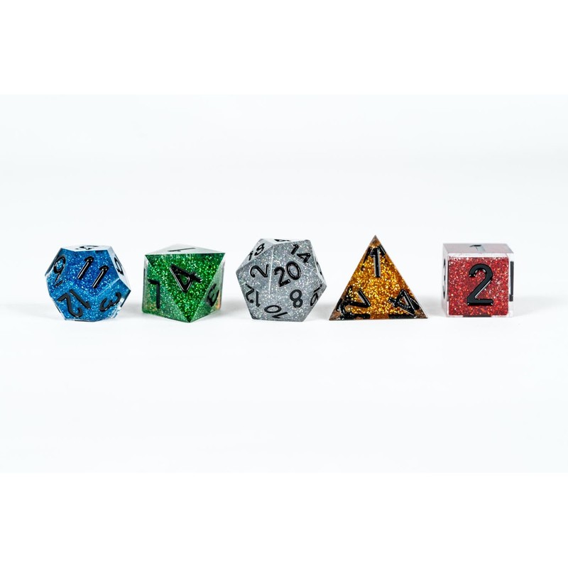 FanRoll D&D Dice Set 50th Wedding Anniversary Then Now Commemorative