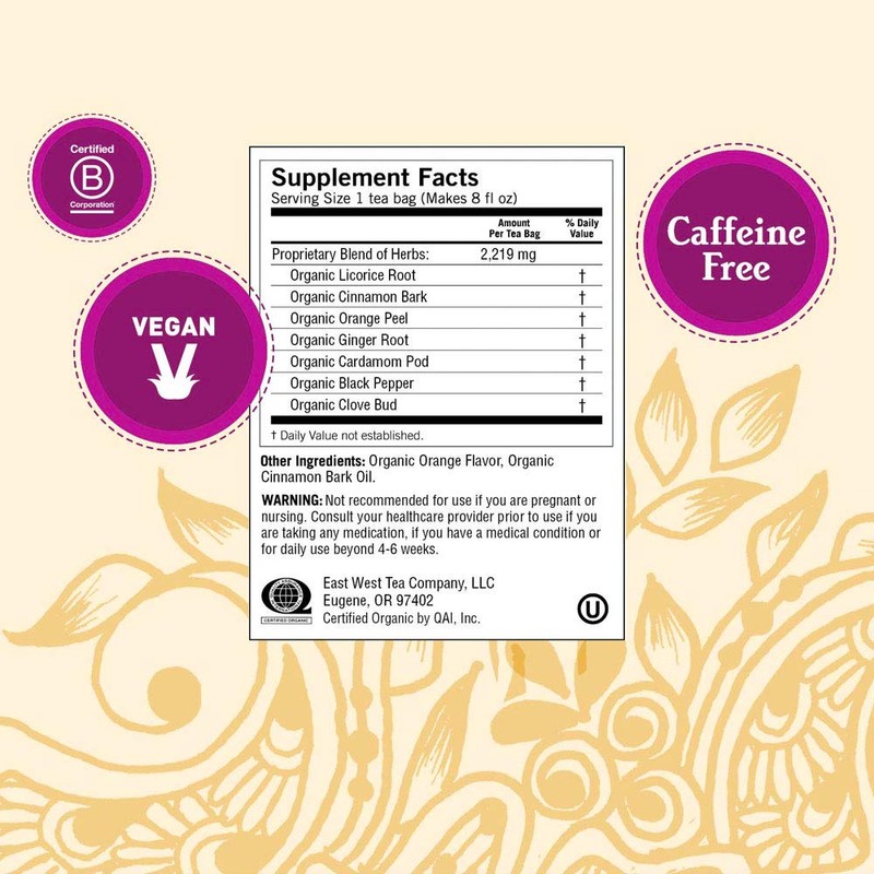 Yogi Tea Organic Licorice Egyptian Spice 17 Teabags