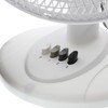 EZ-CHILL 12” 3-Speed Oscillating Table Fan with Adjustable Tilt, Convenient