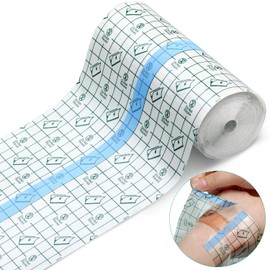Transparent Dressing Adhesive Bandage Waterproof Clear Adhesive Bandages Stretch Tape for Tattoos Swimming (6 Inch x 10.94 Yard)