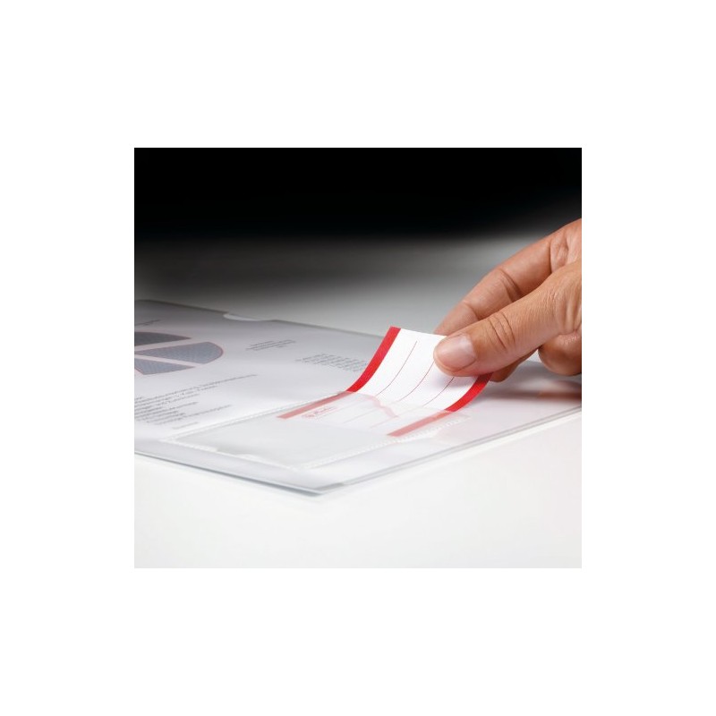 Herlitz 10913804 Aktenhülle A4 glasklar mit Etikett, PP, 0,180 mm