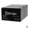 Mighty Max Battery 12V 12AH SLA Battery for Invacare Zoom 220 Scooter - 2 Pack Brand Product