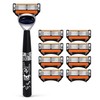 6-Layer Stainless Steel Razor Blades for Men – Replaceable Cutter